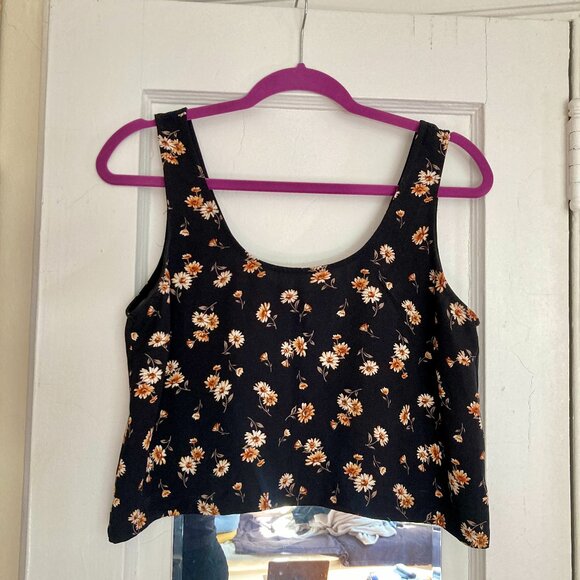 Forever 21 Floral Crop Tank M - Picture 1 of 6
